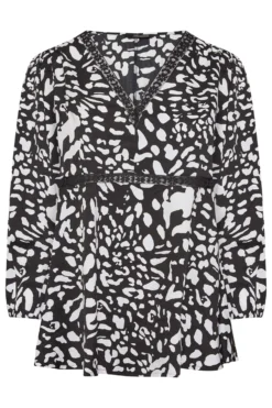 LIMITED COLLECTION Curve Black Animal Print Lace Blouse -Outlet Stylo Wise Store 5894aa5e 7198 49 215103 X scaled