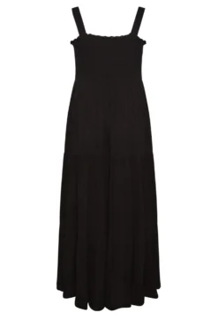 YOURS Curve Black Shirred Strappy Midi Dress -Outlet Stylo Wise Store 5a1a2531 c25c 4e 137351 Y scaled