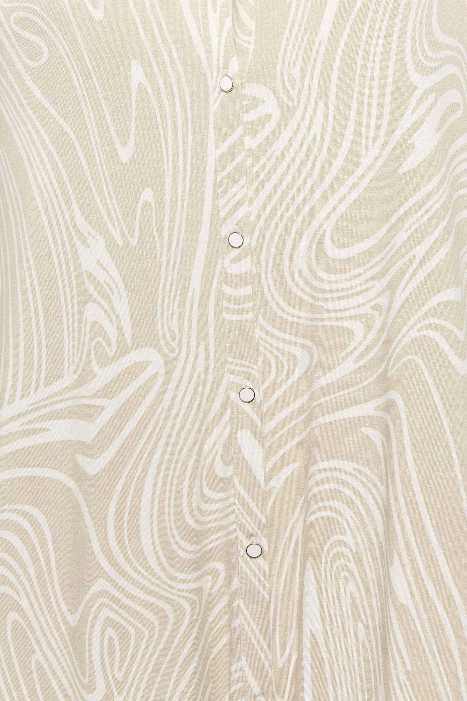 YOURS Curve Natural Brown Marble Print Button Through Shirt 4 YOURS Curve Natural Brown Marble Print Button Through Shirt - Image 4