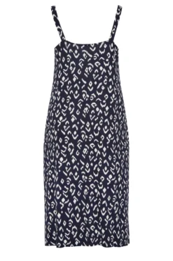 YOURS Curve Navy Blue Animal Print Beach Dress -Outlet Stylo Wise Store 5bd84637 5f8b 45 150329 Y scaled
