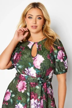 YOURS LONDON Curve Green Floral Animal Print Keyhole Skater Dress 8 YOURS LONDON Curve Green Floral Animal Print Keyhole Skater Dress -Outlet Stylo Wise Store 5c88c898 f021 42 161790 D scaled