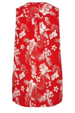 YOURS Curve Red Floral Pleat Detail Top -Outlet Stylo Wise Store 5f548093 01ee 41 173961 Y scaled