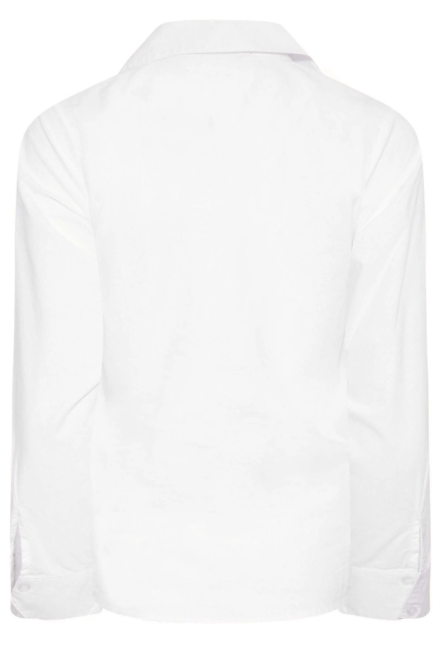 YOURS PETITE Curve White Fitted Cotton Shirt 6 YOURS PETITE Curve White Fitted Cotton Shirt - Image 6