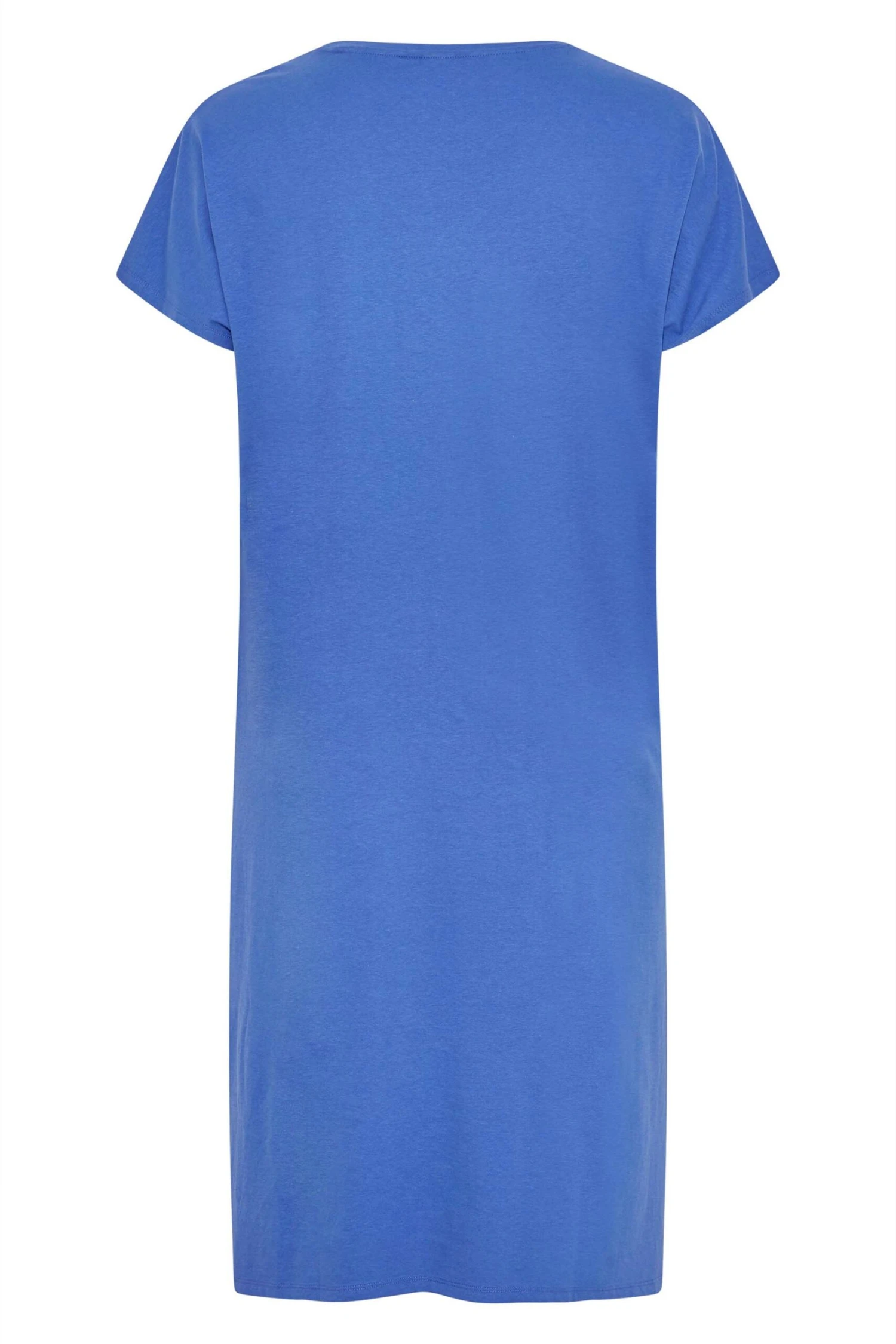 LIMITED COLLECTION Curve Blue Side Split Midaxi T-Shirt Dress 5 LIMITED COLLECTION Curve Blue Side Split Midaxi T-Shirt Dress - Image 5