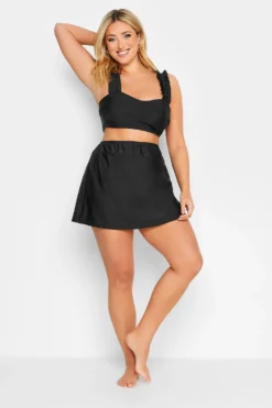 YOURS Curve Black Swim Skirt