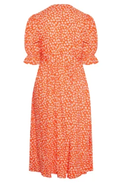 LIMITED COLLECTION Curve Orange Ditsy Wrap Dress 11 LIMITED COLLECTION Curve Orange Ditsy Wrap Dress -Outlet Stylo Wise Store 649524a3 ce0b 48 214396 Y scaled