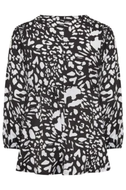LIMITED COLLECTION Curve Black Animal Print Lace Blouse -Outlet Stylo Wise Store 666cb9ca d104 42 215103 Y scaled