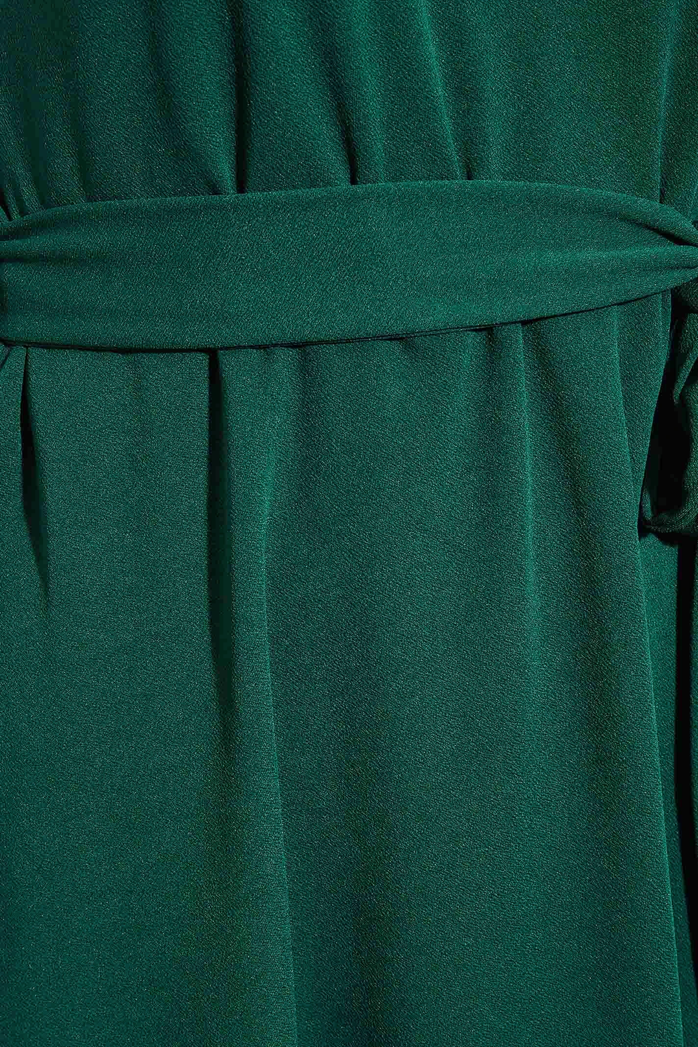 YOURS LONDON Curve Green Mesh Panel Skater Dress 4 YOURS LONDON Curve Green Mesh Panel Skater Dress - Image 4