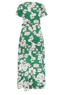 YOURS Curve Green Floral Wrap Dress -Outlet Stylo Wise Store 67d633d9 81ed 4a 301600 Y scaled