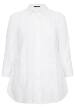 YOURS Curve White Broderie Anglaise Shirt -Outlet Stylo Wise Store 686c3293 4f76 44 131762 X scaled