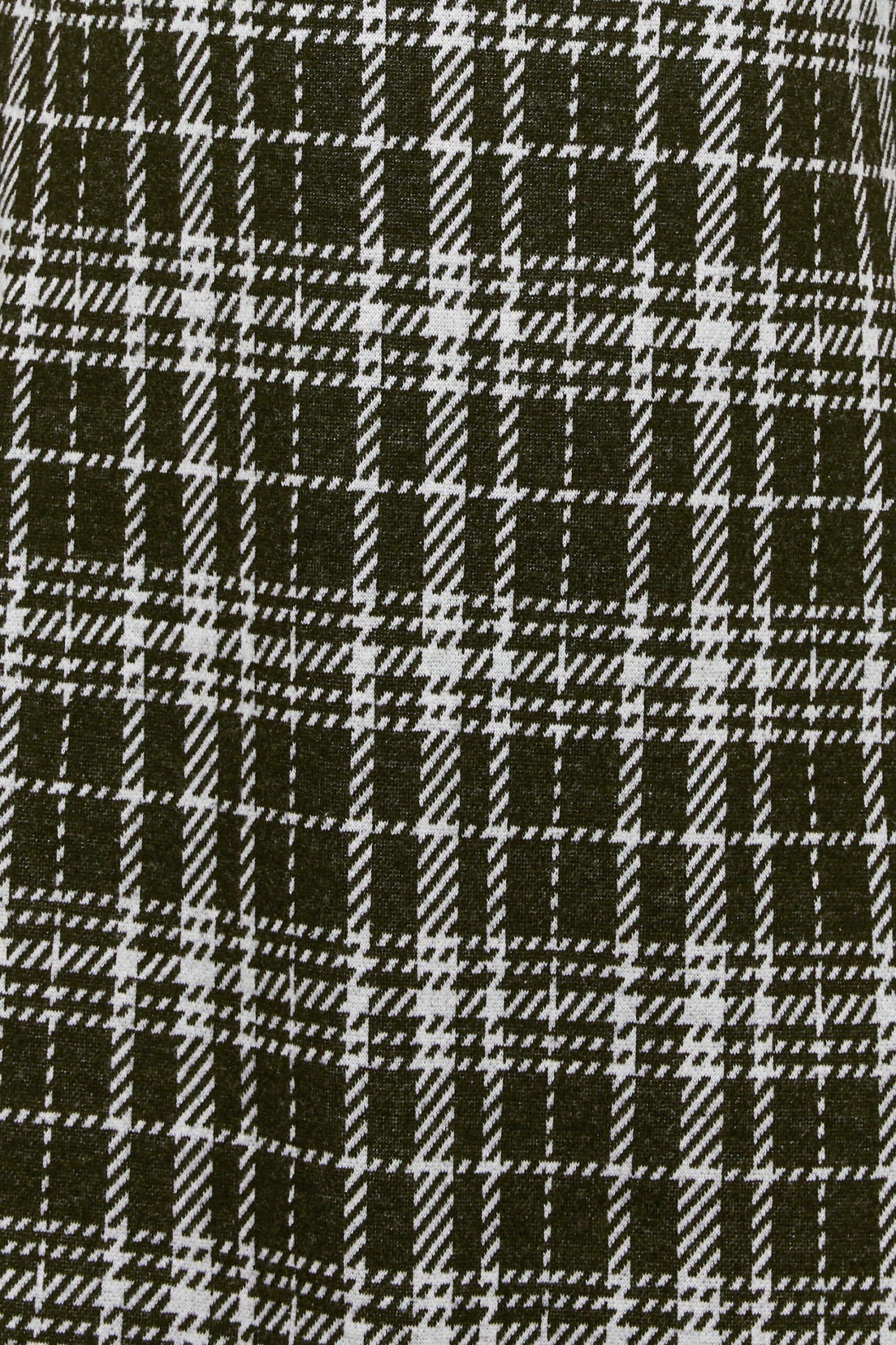 YOURS Curve Black Check Soft Touch Tunic Dress 4 YOURS Curve Black Check Soft Touch Tunic Dress - Image 4