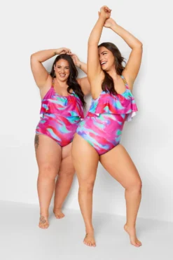 YOURS Curve Pink Swirl Print Frill Chain Tummy Control Swimsuit 10 YOURS Curve Pink Swirl Print Frill Chain Tummy Control Swimsuit -Outlet Stylo Wise Store 6a2d9cce d1f5 48 150310 G scaled