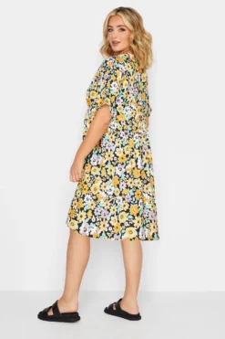 YOURS PETITE Curve Yellow Floral Print Smock Dress 8 YOURS PETITE Curve Yellow Floral Print Smock Dress -Outlet Stylo Wise Store 6a725670 be9e 41 174426 D scaled