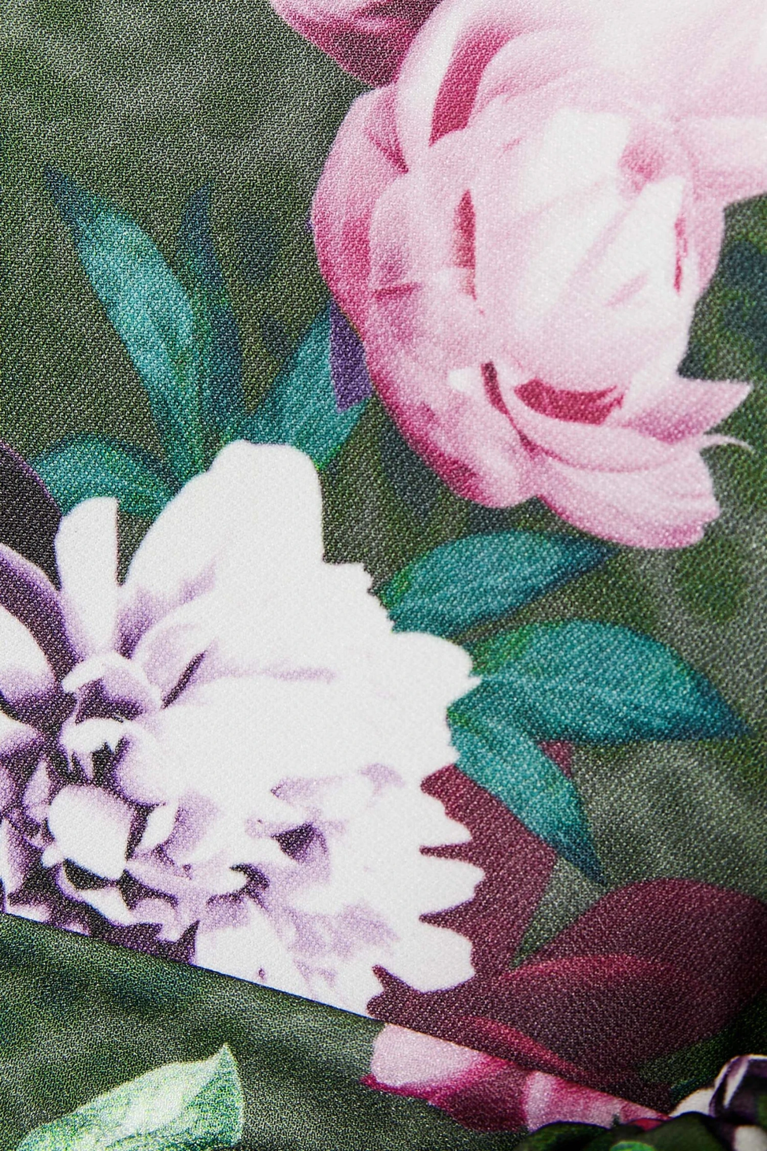 YOURS LONDON Curve Green Floral Animal Print Keyhole Skater Dress 4 YOURS LONDON Curve Green Floral Animal Print Keyhole Skater Dress - Image 4