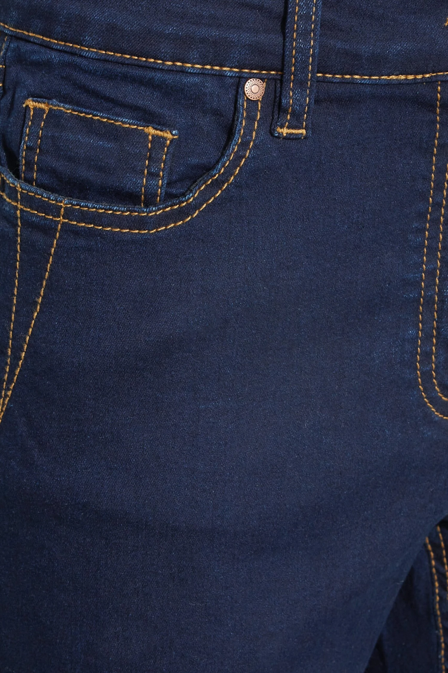 YOURS PETITE Curve Indigo Blue Skinny Stretch AVA Jeans 2 YOURS PETITE Curve Indigo Blue Skinny Stretch AVA Jeans - Image 2