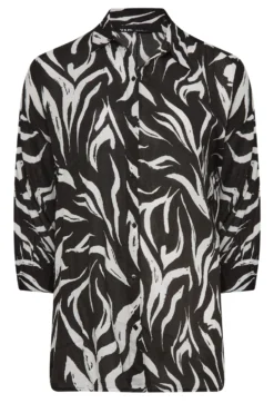 YOURS Curve Black Animal Print Crinkle Beach Shirt 11 YOURS Curve Black Animal Print Crinkle Beach Shirt -Outlet Stylo Wise Store 6c6e594d bbdc 42 150334 X scaled
