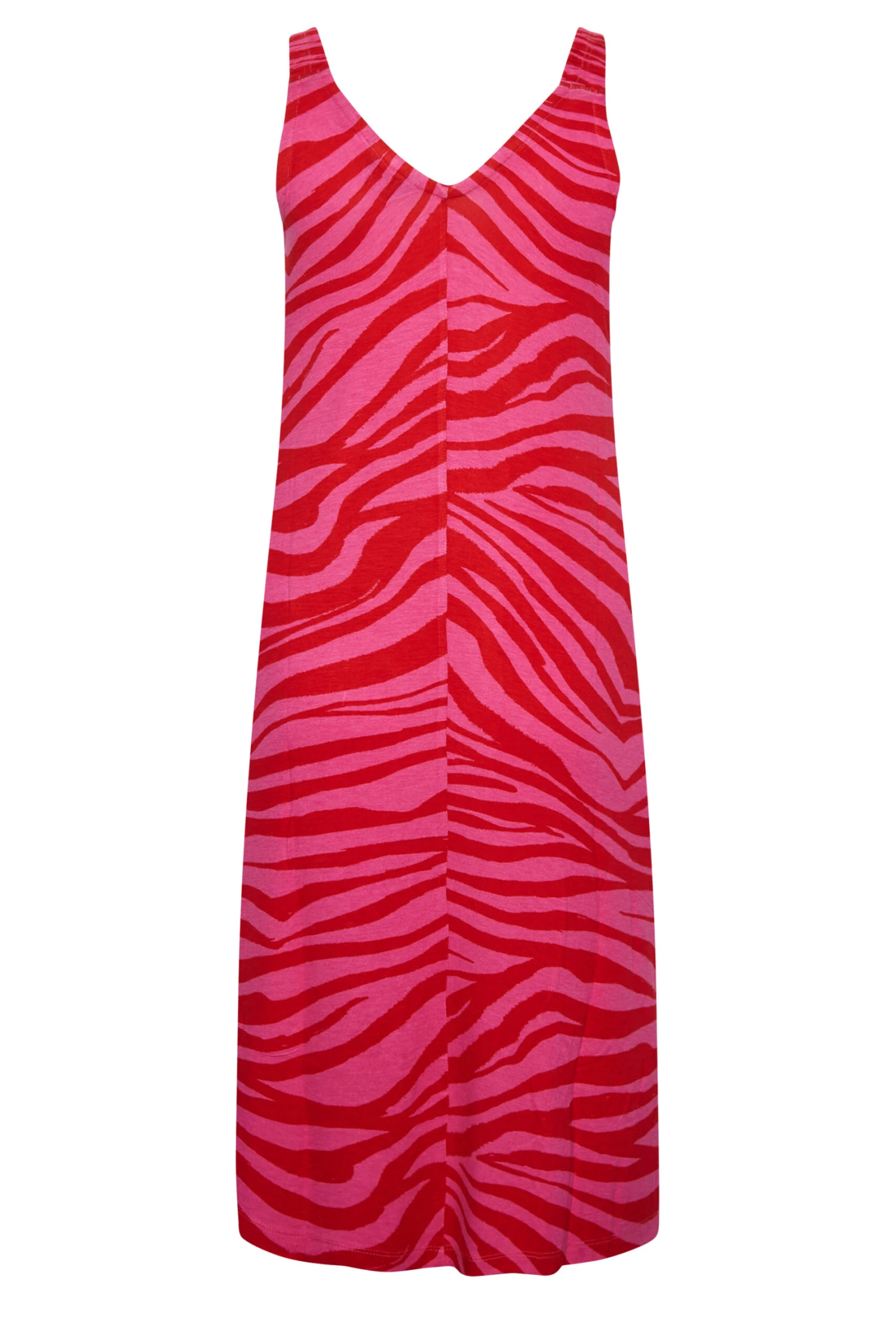YOURS Curve Pink Zebra Print Midaxi Beach Dress 6 YOURS Curve Pink Zebra Print Midaxi Beach Dress - Image 6