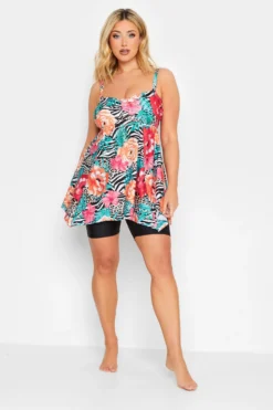 YOURS Curve Orange Mixed Tropical Print Hanky Hem Tankini Top 9 YOURS Curve Orange Mixed Tropical Print Hanky Hem Tankini Top -Outlet Stylo Wise Store 6f97f512 52b3 42 150311 E scaled