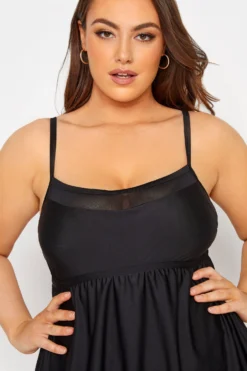 YOURS Curve Black Mesh Panel Tummy Control Swim Dress 8 YOURS Curve Black Mesh Panel Tummy Control Swim Dress -Outlet Stylo Wise Store 6fc2b0ec 4ec8 46 150210 D scaled