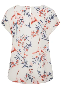 YOURS Curve White Floral Print Tab Sleeve Blouse 10 YOURS Curve White Floral Print Tab Sleeve Blouse -Outlet Stylo Wise Store 70c6f991 76bc 47 174317 Y scaled