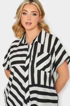 YOURS PETITE Curve Black & White Stripe Shirt 8 YOURS PETITE Curve Black & White Stripe Shirt -Outlet Stylo Wise Store 71afafb2 55da 49 174506 D scaled