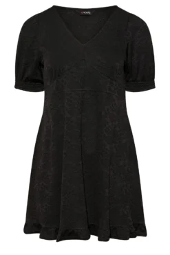 YOURS Curve Black Floral V-Neck Midi Dress -Outlet Stylo Wise Store 71dc37f9 f12f 4f 174140 X scaled