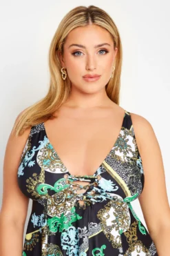 Curve Black Scarf Print Eyelet Lace Up Tummy Control Swim Dress 8 Curve Black Scarf Print Eyelet Lace Up Tummy Control Swim Dress -Outlet Stylo Wise Store 73afaccf b208 4a 150259 D scaled