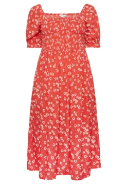 YOURS Curve Red Daisy Print Shirred Midi Dress 10 YOURS Curve Red Daisy Print Shirred Midi Dress -Outlet Stylo Wise Store 748de31b 23e3 42 137301 X scaled