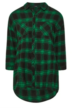 YOURS Curve Green & Black Check Brushed Boyfriend Shirt 10 YOURS Curve Green & Black Check Brushed Boyfriend Shirt -Outlet Stylo Wise Store 7575aac0 ffe9 45 131659 X scaled