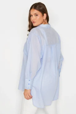 YOURS Curve Light Blue Pocket Oversized Shirt -Outlet Stylo Wise Store 7643fe8b 4081 4c 174046 D scaled