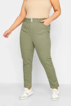 YOURS Curve Khaki Green Stretch Elasticated Waist MOM Jeans 11 YOURS Curve Khaki Green Stretch Elasticated Waist MOM Jeans -Outlet Stylo Wise Store 7812b385 2ba7 45 143246 A scaled
