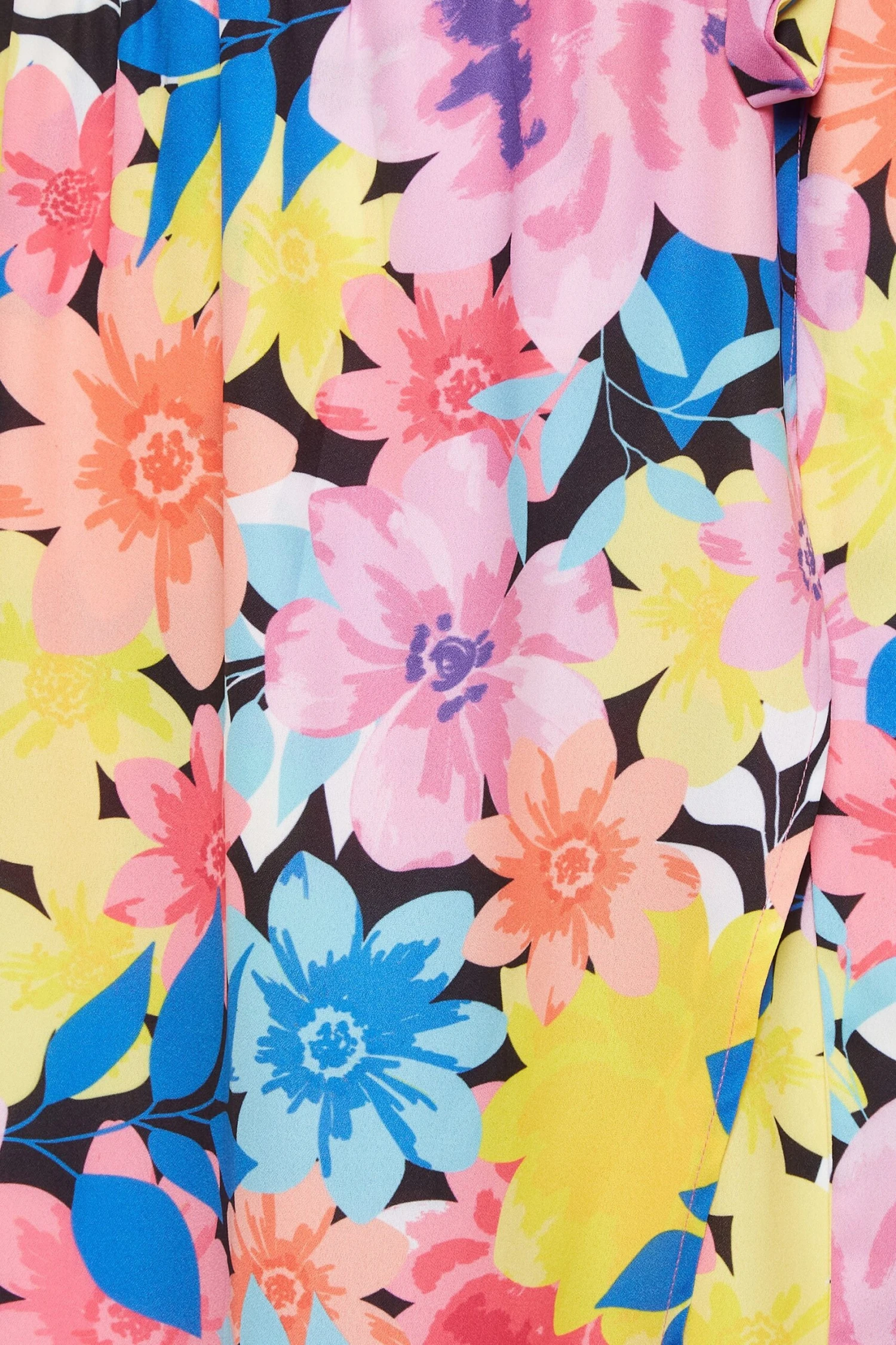 LIMITED COLLECTION Curve Pink Floral Print Strappy Wrap Dress 5 LIMITED COLLECTION Curve Pink Floral Print Strappy Wrap Dress - Image 5