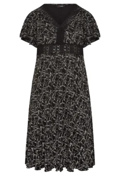 YOURS Curve Black Floral V-Neck Lace Midi Dress 10 YOURS Curve Black Floral V-Neck Lace Midi Dress -Outlet Stylo Wise Store 78a396ce f045 45 301887 X scaled