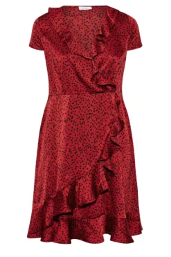 YOURS LONDON Curve Dark Red Dalmatian Satin Wrap Dress 10 YOURS LONDON Curve Dark Red Dalmatian Satin Wrap Dress -Outlet Stylo Wise Store 793c74dd 19d2 4a 161613 X scaled
