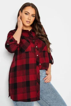 YOURS Curve Red Check Boyfriend Shirt 8 YOURS Curve Red Check Boyfriend Shirt -Outlet Stylo Wise Store 79ea6f56 2595 4b 131654 D scaled