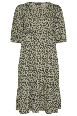 YOURS Curve Khaki Green Floral Print Tiered Midi Dress -Outlet Stylo Wise Store 7abfcdb4 6135 4a 300194 F scaled