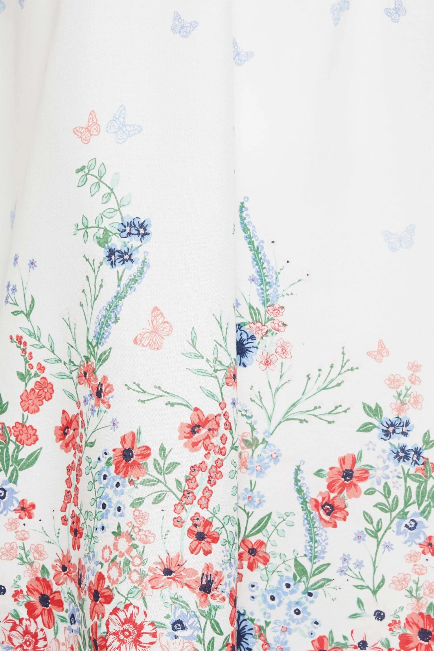 YOURS Curve White Floral Border Print Blouse 4 YOURS Curve White Floral Border Print Blouse - Image 4