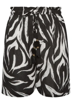 YOURS Curve Black Animal Print Tassel Beach Shorts -Outlet Stylo Wise Store 7c5ea921 0341 4b 150331 X scaled