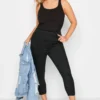 YOURS Curve Black Cropped Stretch GRACE Jeggings