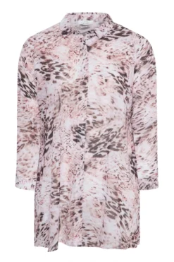 YOURS LONDON Curve Pink Mixed Animal Print Chiffon Shirt -Outlet Stylo Wise Store 7e0d9880 fd4f 4a 161345 X scaled