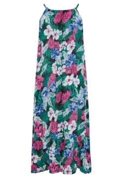 YOURS Curve Pink Tropical Print Maxi Beach Dress -Outlet Stylo Wise Store 7e9dd64d c166 45 150349 Y scaled