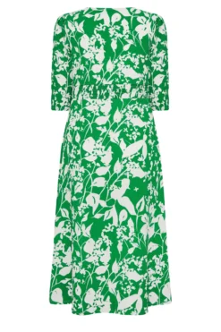 YOURS Curve Green Floral Split Front Dress -Outlet Stylo Wise Store 7ea30ccf 430b 43 301904 Y scaled