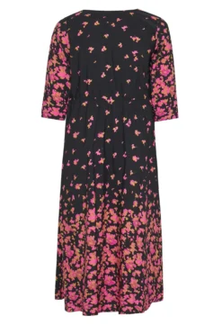 LIMITED COLLECTION Curve Black & Pink Floral Tea Dress -Outlet Stylo Wise Store 7f16c3ae 3743 40 214816 Y scaled
