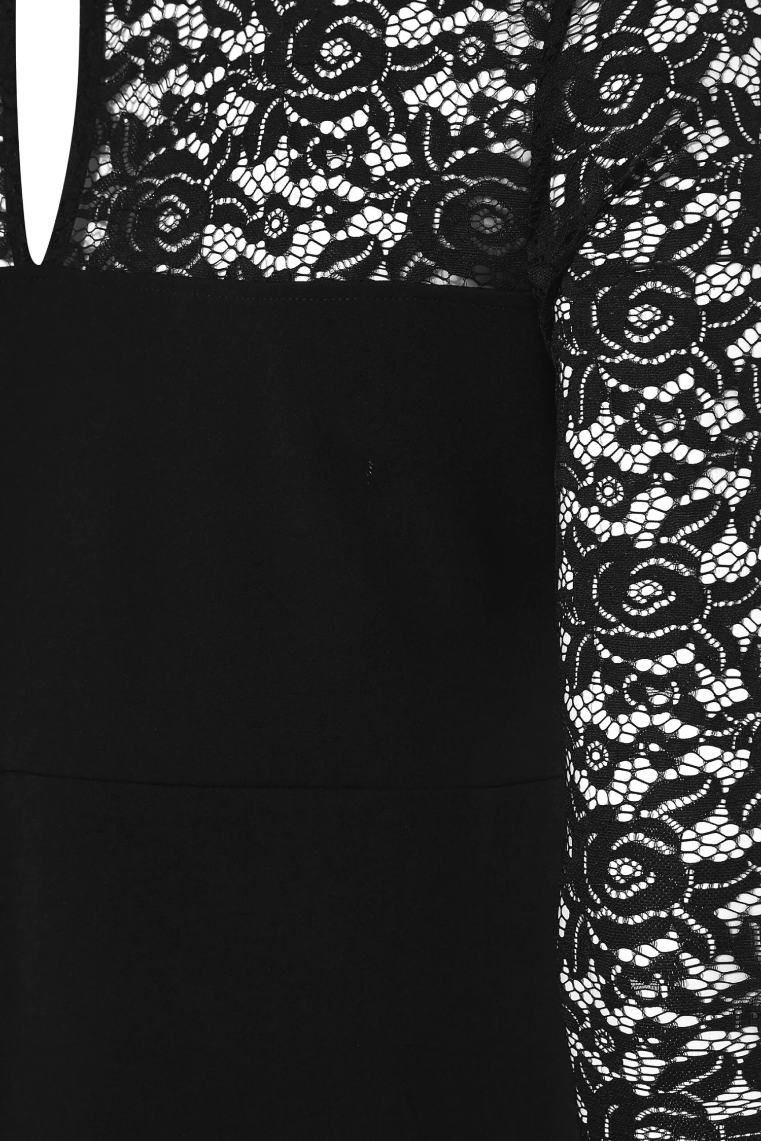 YOURS LONDON Curve Black Lace Sweetheart Midi Dress 4 YOURS LONDON Curve Black Lace Sweetheart Midi Dress - Image 4