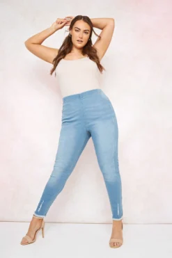 YOURS FOR GOOD Curve Light Blue Cat Scratch Stretch JENNY Jeggings -Outlet Stylo Wise Store 80318b6b 5da6 4e 142649 L scaled