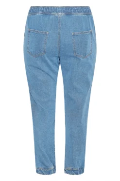 YOURS Curve Mid Blue Ripped Jogger Jeans -Outlet Stylo Wise Store 808cb147 7246 4b 142914 BK scaled