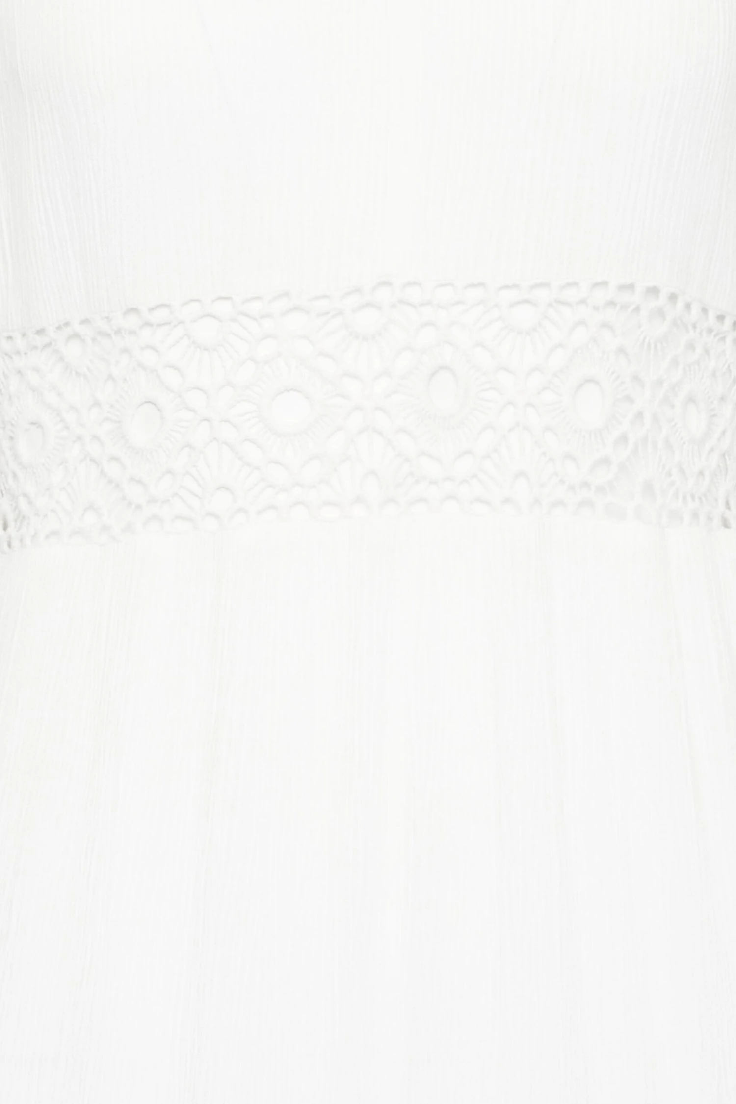 YOURS PETITE Curve White Crochet Trim Maxi Dress 4 YOURS PETITE Curve White Crochet Trim Maxi Dress - Image 4