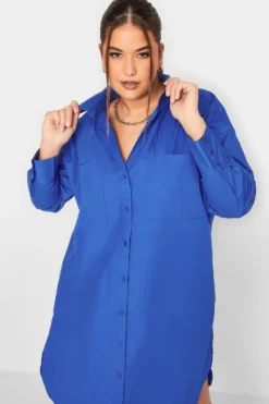 LIMITED COLLECTION Curve Cobalt Blue Midi Shirt Dress 9 LIMITED COLLECTION Curve Cobalt Blue Midi Shirt Dress -Outlet Stylo Wise Store 828a6906 c775 48 214807 E scaled