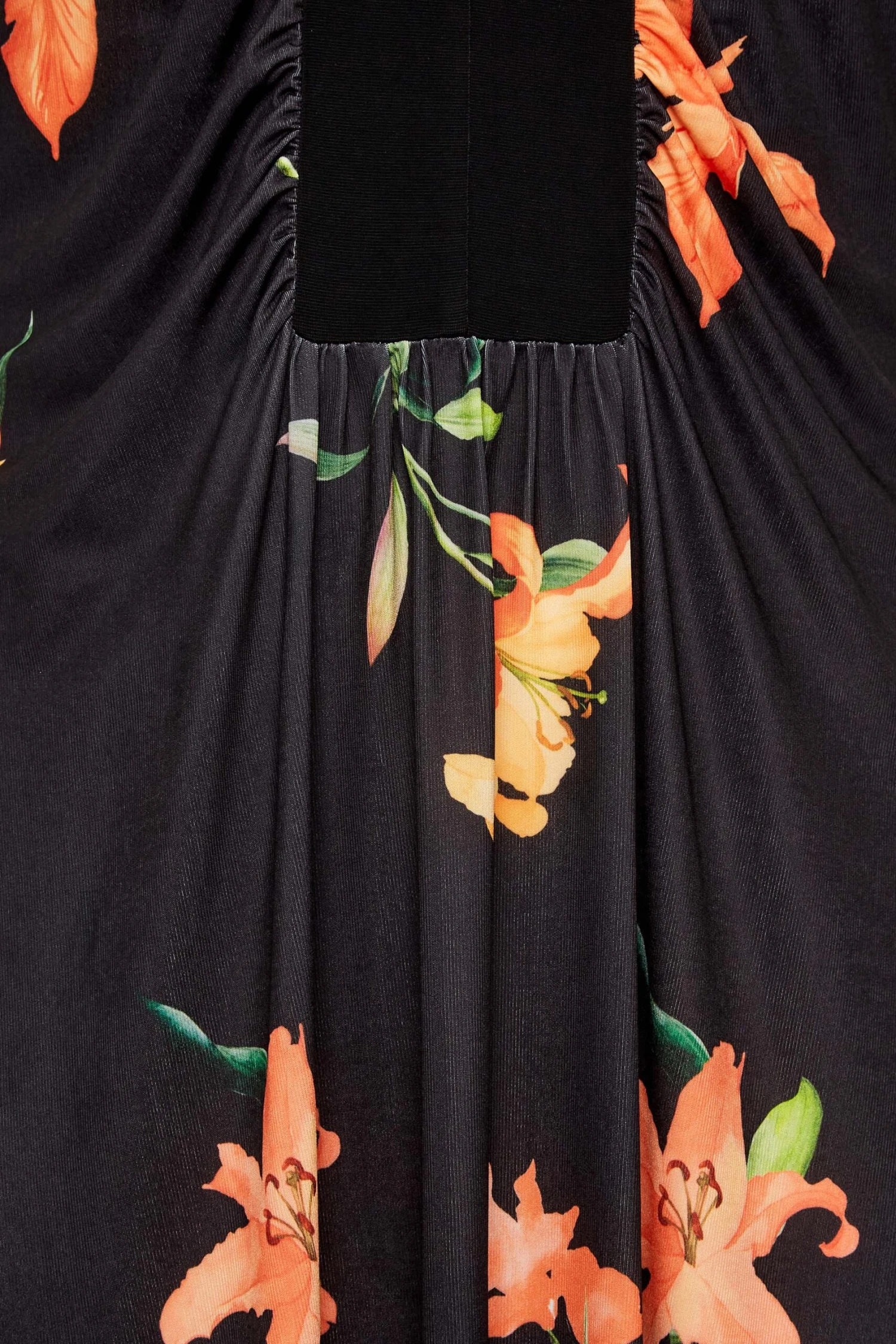 YOURS LONDON Curve Black Floral Maxi Dress 4 YOURS LONDON Curve Black Floral Maxi Dress - Image 4