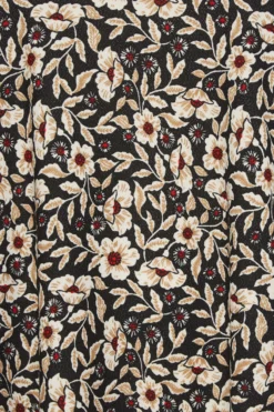 YOURS Curve Black Floral Print Drape Pocket Mini Dress -Outlet Stylo Wise Store 82bdf3e6 6f54 43 301907 Z scaled